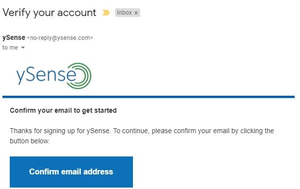 Truy cập vào email và ấn Confirm email address để xác thực