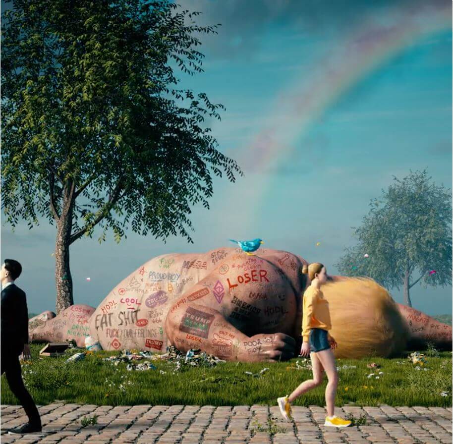 Ảnh chụp bức NFT trị giá 66 triệu đô la