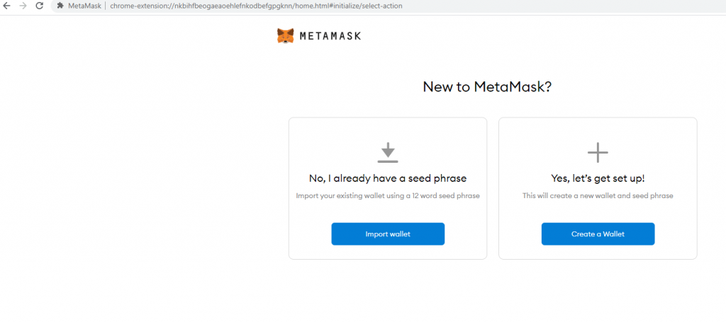 thiết lập metamask