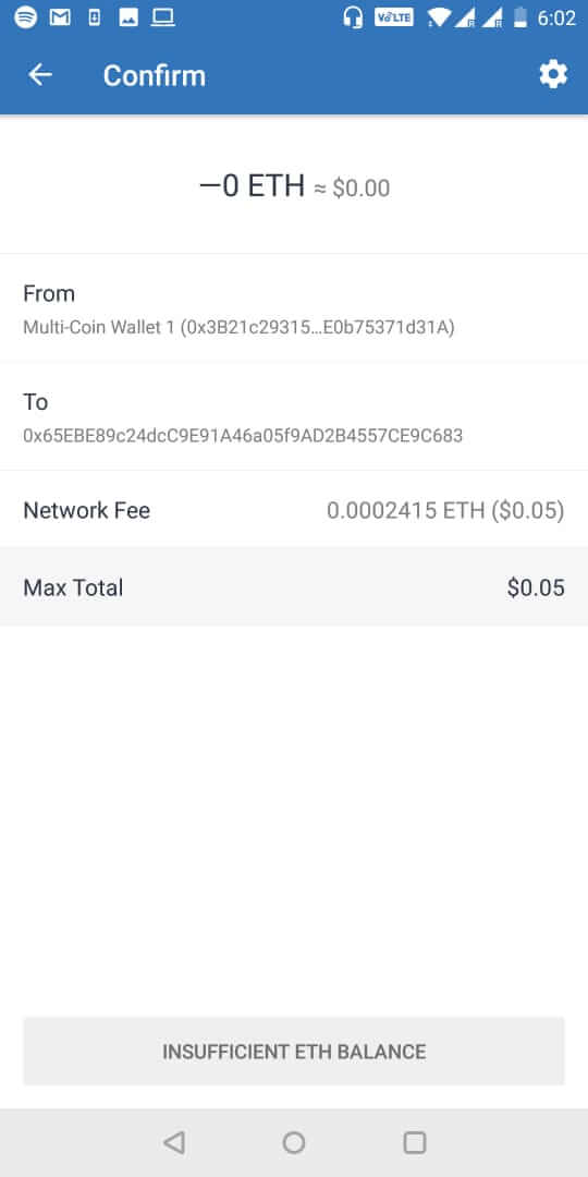 xác thực giao dịch ví Trust Wallet