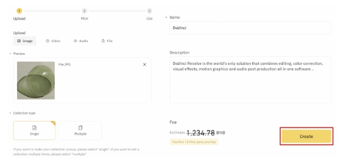 Hình 5 Hướng dẫn sử dụng NFT Marketplace 2