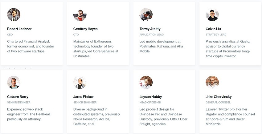 Hình 5: đội ngũ sáng lập Compound