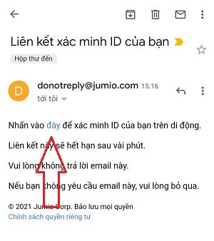 Nhấn vào theo mũi tên để tiếp tục xác minh tài khoản sàn FTX