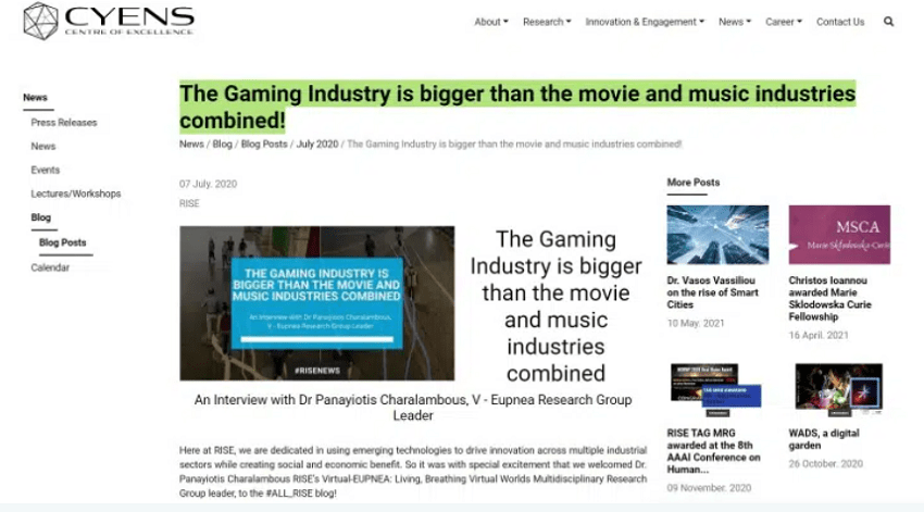 Hình 1: Báo cáo của Cyens