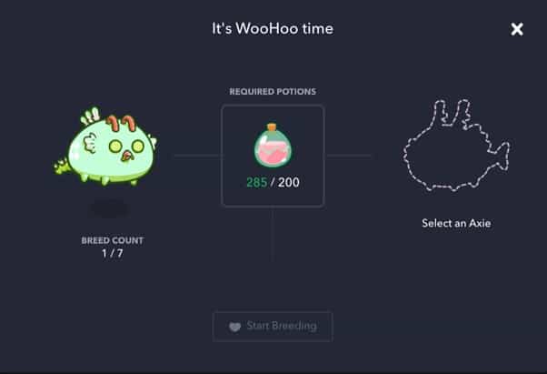 Hình 6: axieinfinity trình nhân giống