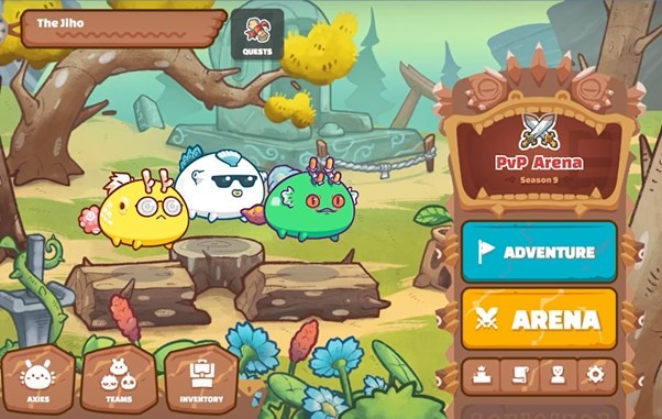 Hình 7: axies giao diện đấu trường