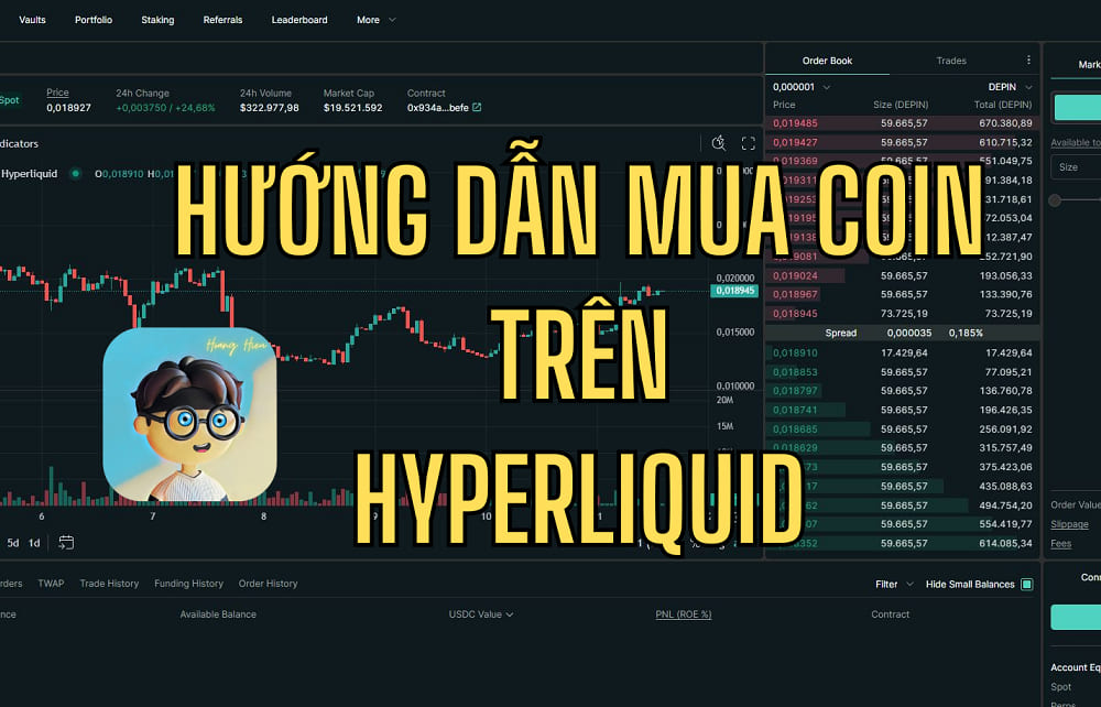 Hướng dẫn mua coin trên sàn HyperLiquid (Toàn Tập)