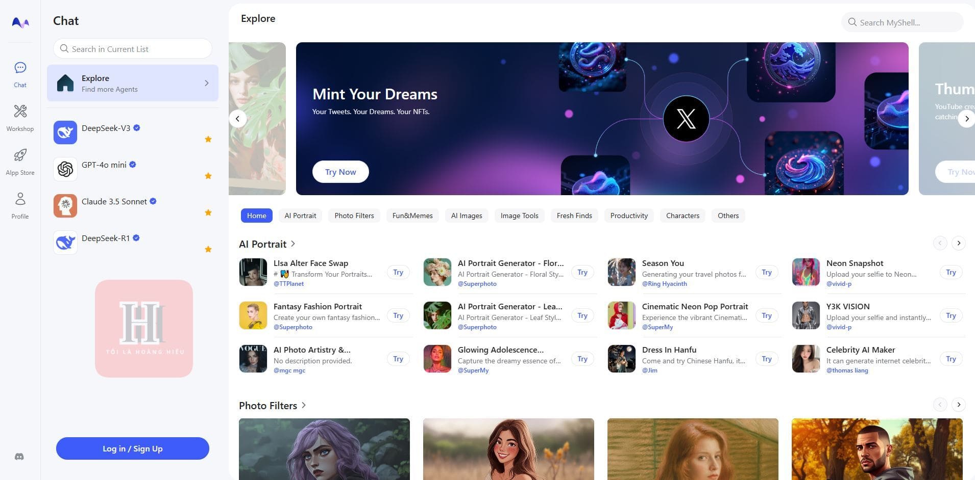 ứng dụng MyShell