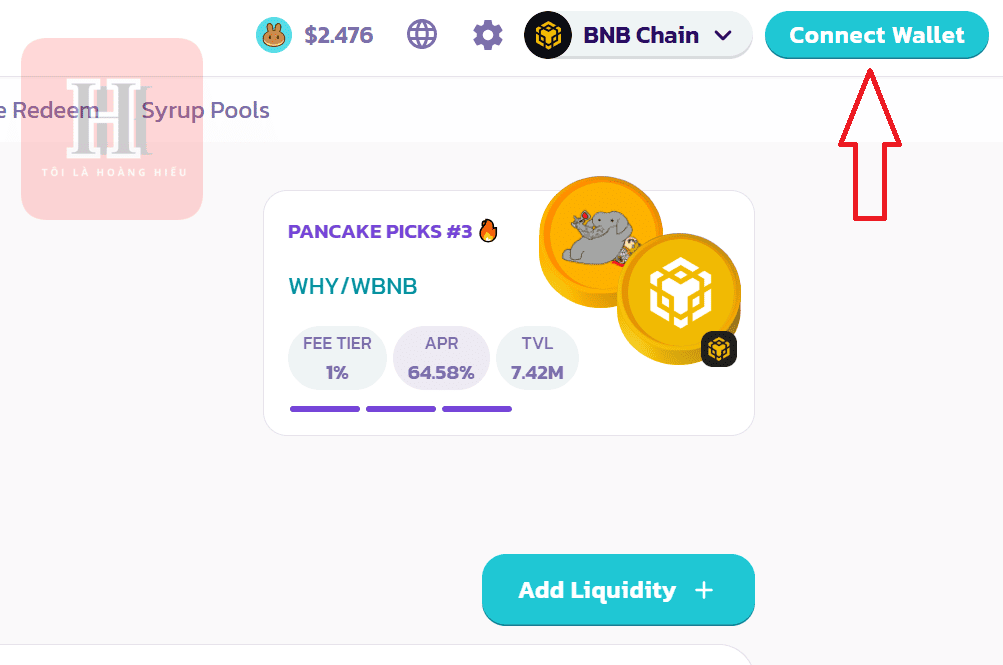 kết nối pancakeswap và metamask